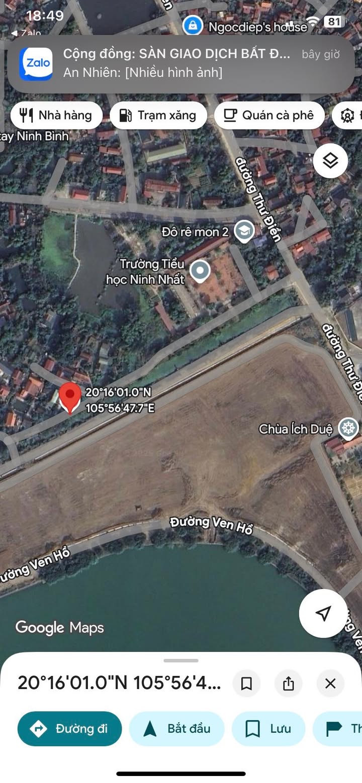 Đất thổ cư Thượng Nam, phường Hoa Lư, Ninh Bình 118,3m² giá 4 tỷ - Đầu tư sinh lời ngay!