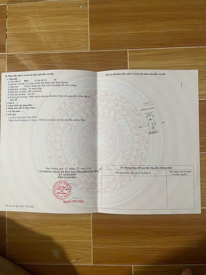 Đất nền Lai Uyên, Bàu Bàng 77m² giá 700 triệu - Gần trường mầm non Ánh Dương!