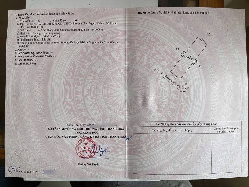 Đất nền 90m² tại phường Nam Ngạn, Thanh Hóa - Chỉ 3 tỷ, Sổ đỏ chính chủ!