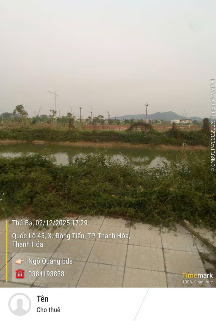 Đất nền Đông Tiến 120m² giá 1.7 tỷ - Đầu tư sinh lời bền vững!