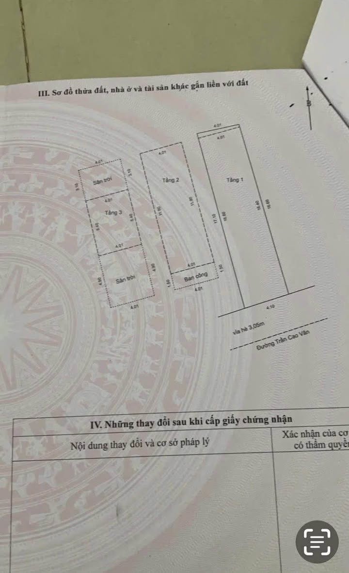 Nhà 3 tầng mặt tiền Trần Cao Vân, 69m² giá 8.99 tỷ - Kinh doanh thuận lợi!