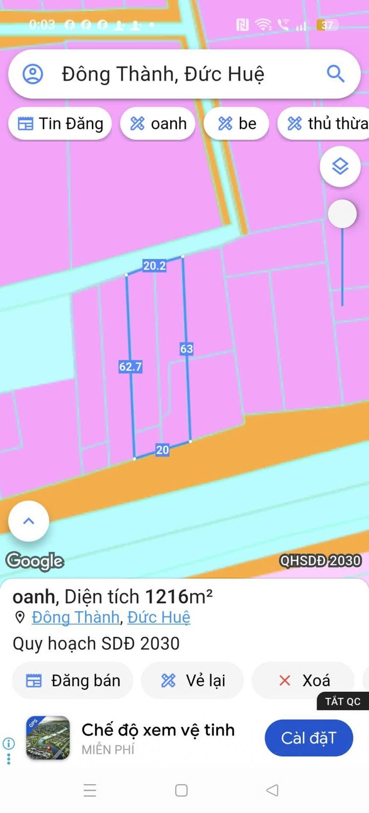 Đất vườn 1240m² Thị Trấn Đông Thành - Giá chỉ 2.2 tỷ, Tiềm năng lớn!