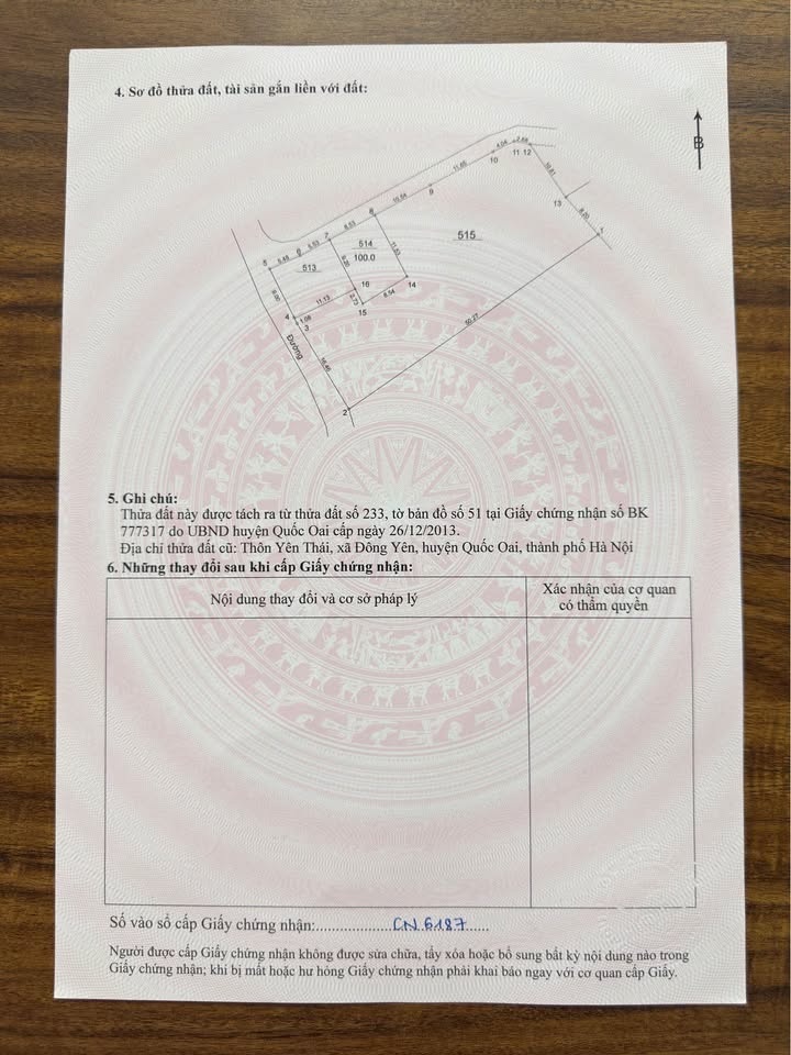 Đất thổ cư 100m² lô góc tại thôn Yên Thái, Quốc Oai - Giá chỉ 2 tỷ!