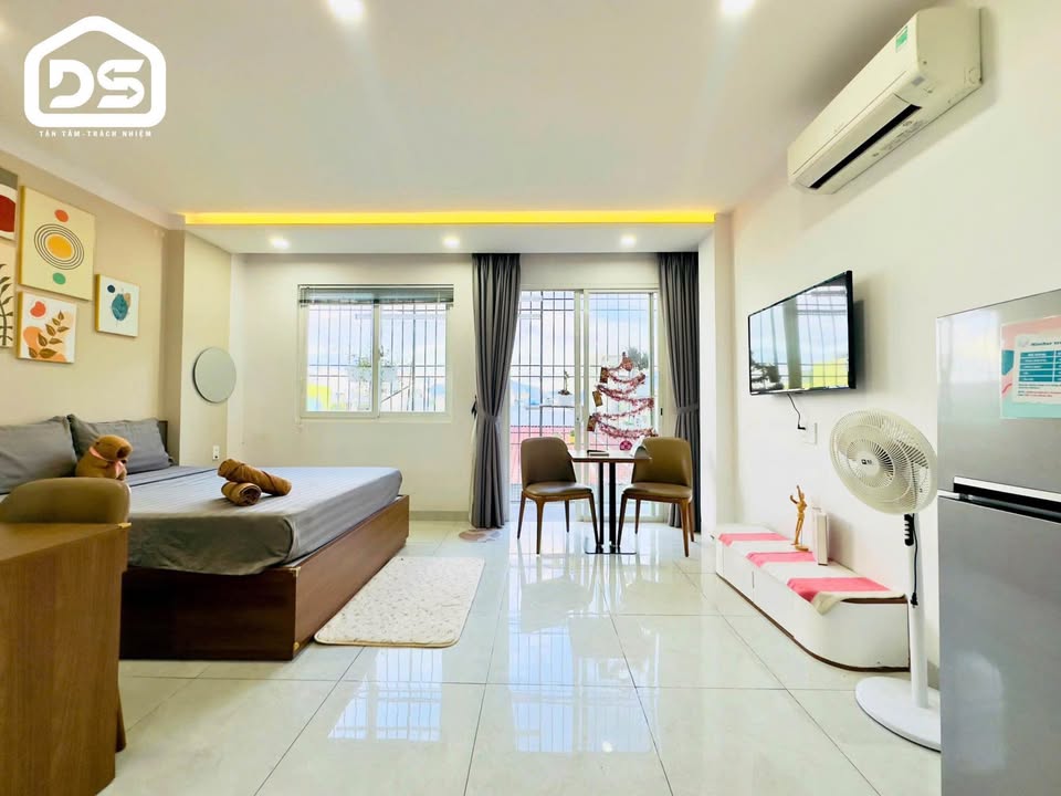 Căn hộ cho thuê Phước Hải, Nha Trang 32m² giá 6 triệu - Full nội thất, ban công thoáng mát!