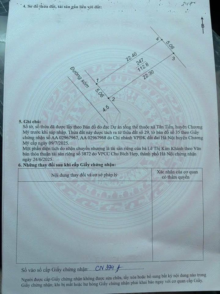 Lô Đất Đẹp 112m² Xuân Mai, Chương Mỹ - Giá 2 tỷ, Tiềm Năng Tăng Giá