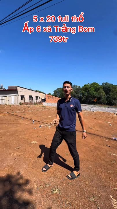 Đất nền 100m² tại ấp 6, Sông Trầu giá chỉ 739 triệu - Cơ hội đầu tư tuyệt vời!