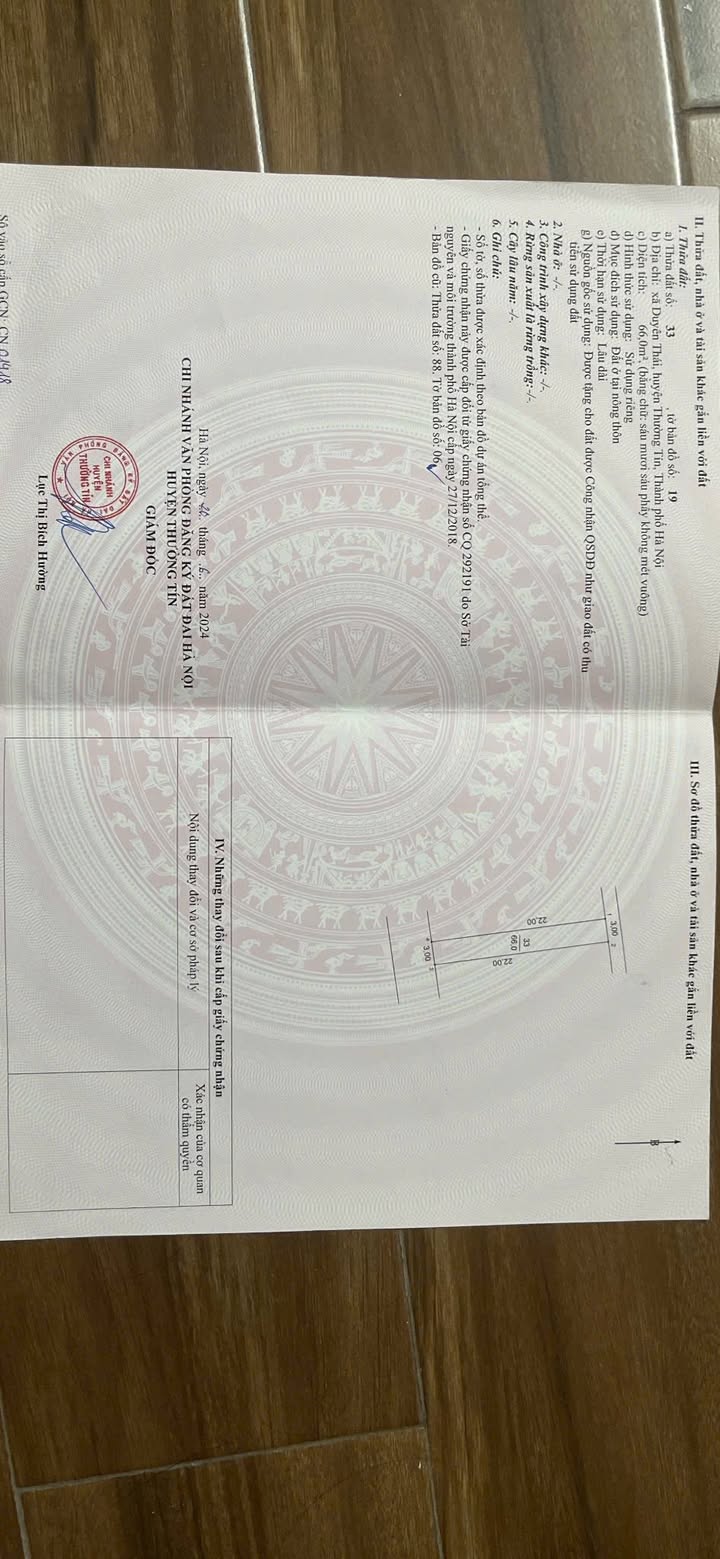 Đất nền Nhị Khê, Thường Tín 66m² - Đầu tư kinh doanh lý tưởng!