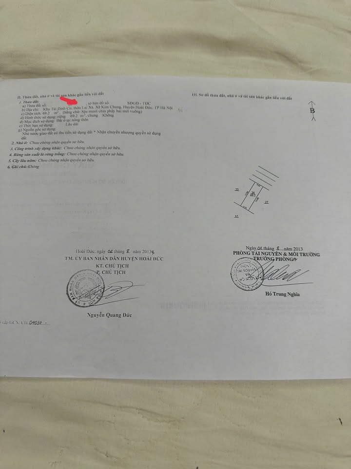 Đất tái định cư Hoài Đức 69m² giá 19 tỷ - Mặt đường 32, kinh doanh đỉnh cao!