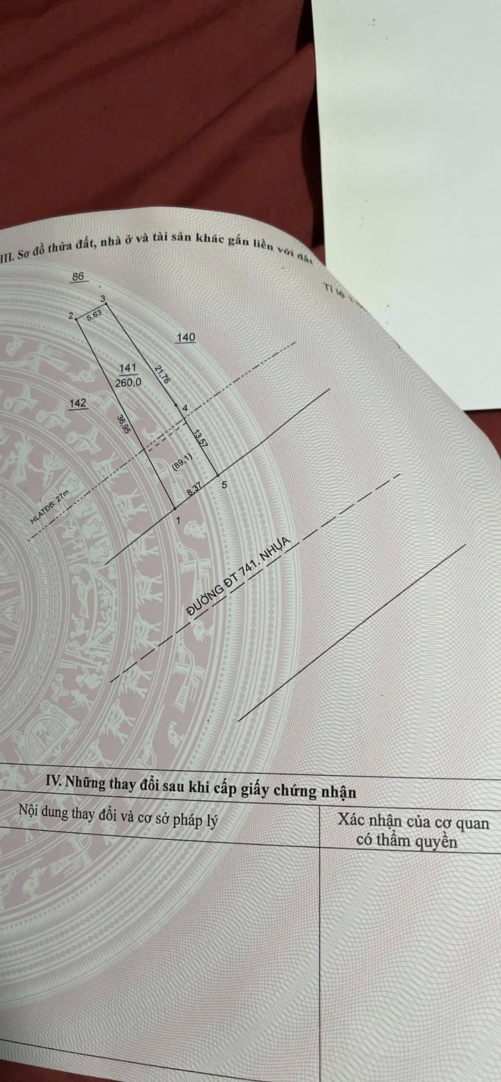 Đất nền mặt tiền đường ĐT741 Phước Hòa 240m² giá 2.4 tỷ - Cơ hội đầu tư hiếm có!