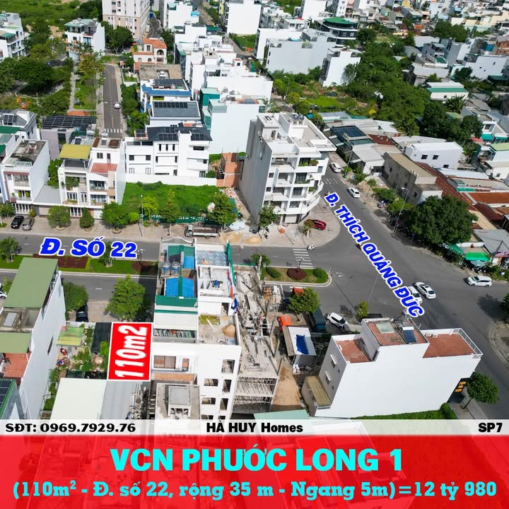 Đất VCN Phước Long 1 - Đường Số 22, 110m² chỉ 12.98 tỷ - Đầu tư sinh lời ngay!