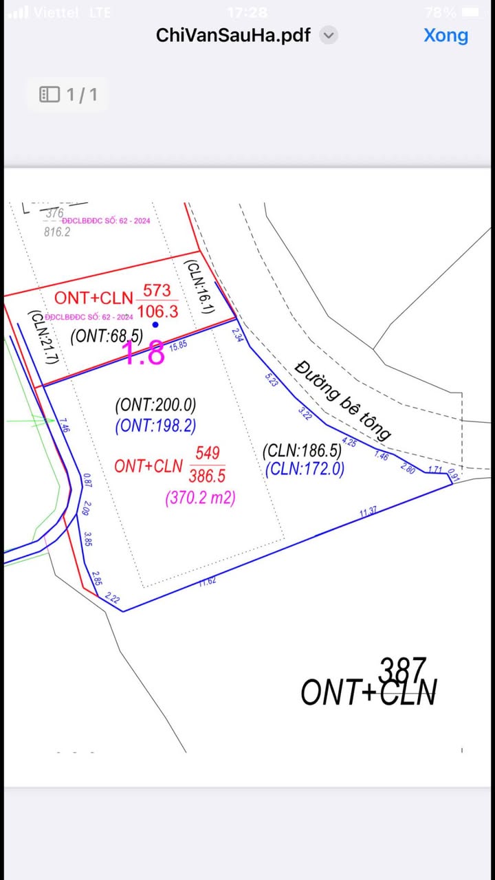 Đất nền Thanh Lương Lương Sơn 386m² giá chỉ 1.544 tỷ - Cơ hội đầu tư hấp dẫn!