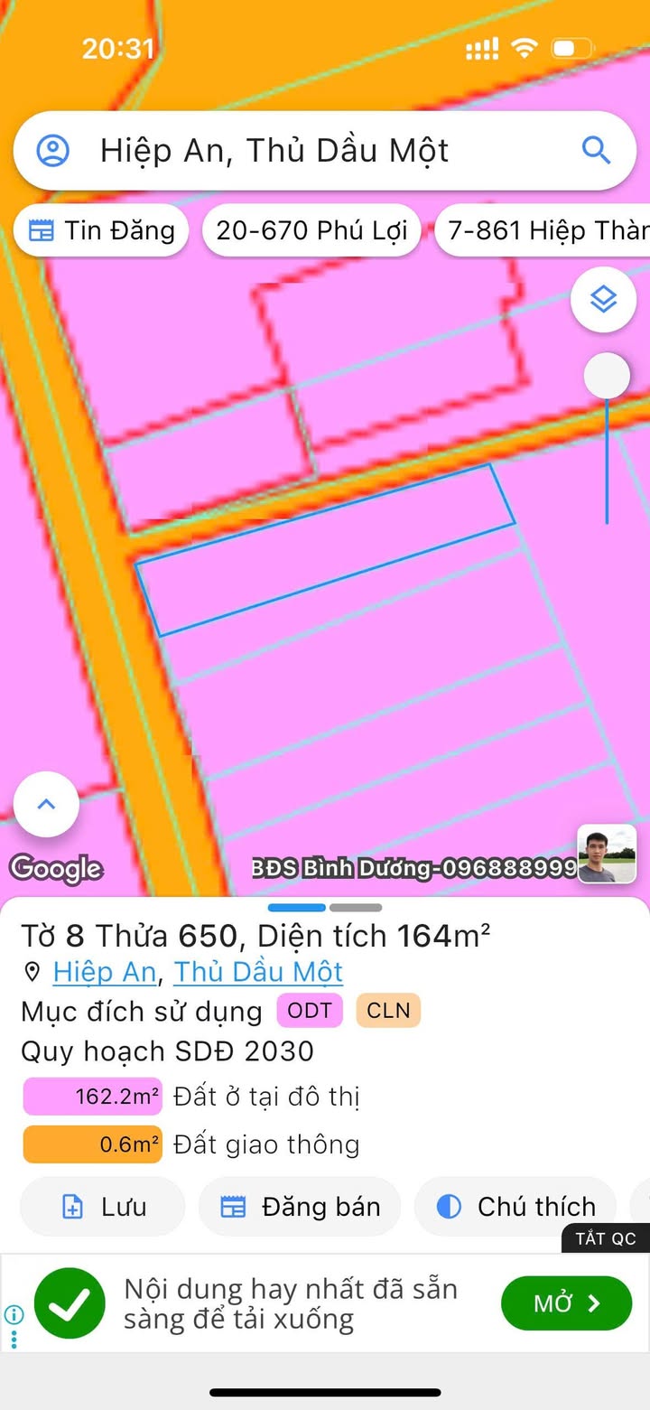 Đất nền Hiệp An Thủ Dầu Một 174m² giá chỉ 2 tỷ - Cơ hội vàng cho nhà đầu tư!