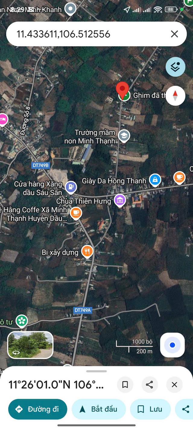 Đất nền 2 mặt tiền nhựa 890m² tại xã Minh Thạnh, giá tốt - Đầu tư sinh lời!