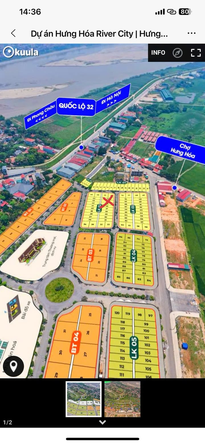 Đất nền KĐT Hưng Hóa Tam Nông 85m² giá 2.125 tỷ - Vị trí đắc địa gần chợ