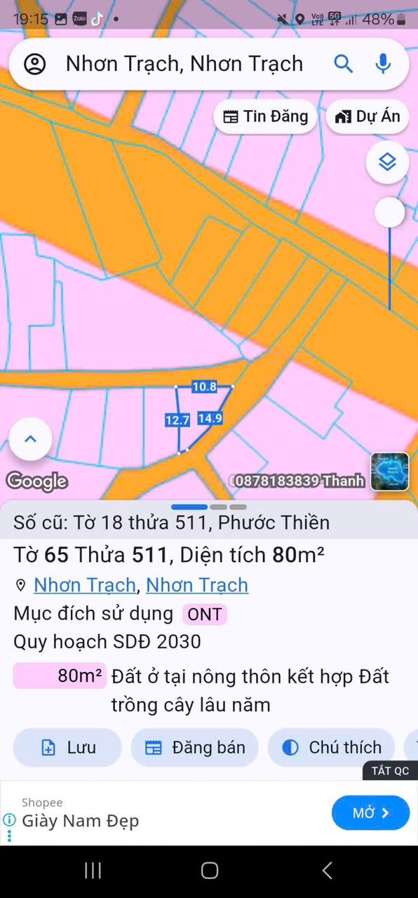 Đất nền thổ cư 173m² tại xã Phước Thiền, giá 2 tỷ - Đầu tư sinh lời ngay!