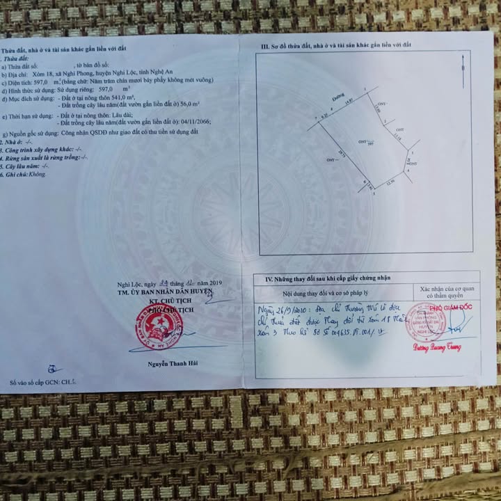 Đất phân lô Nghi Phong 597m² giá thỏa thuận - Mặt tiền rộng 21m, vị trí đắc địa!