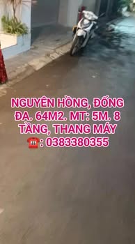 Bán nhà 8 tầng mặt tiền 5m tại Nguyên Hồng, Đống Đa - Thỏa thuận giá