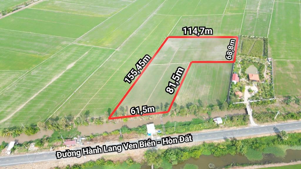 Đất nền ven biển Vĩnh Thông 12553m² giá 12.55 tỷ - Cơ hội đầu tư hấp dẫn!