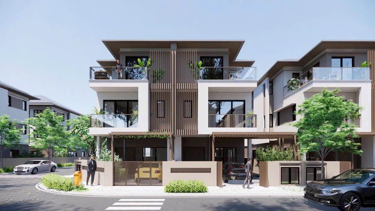 Biệt thự song lập Hưng Tây 160m² giá tốt - Nằm cạnh công viên Central Park!