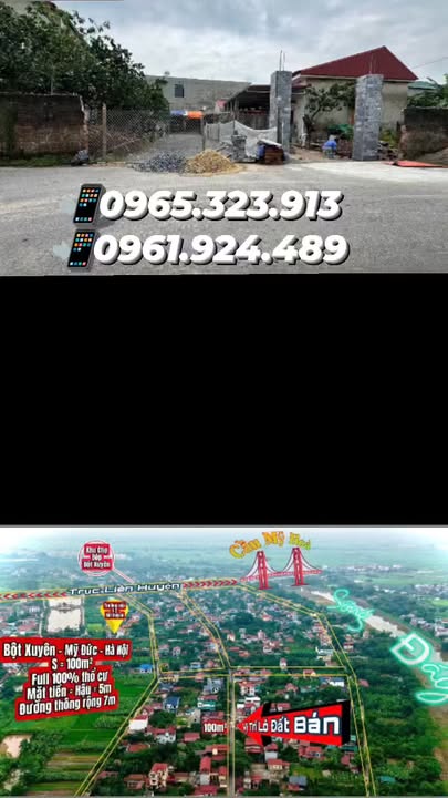 Đất kinh doanh tại Bột Xuyên, Mỹ Đức, Hà Nội 100m² giá 2.5 tỷ - Vị trí đắc địa, tiềm năng sinh lời cao!