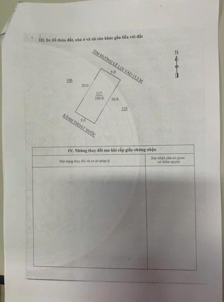 Nhà bán gấp đường Lê Lợi, Sầm Sơn, 100m² giá 4 tỷ - Cơ hội đầu tư hấp dẫn!