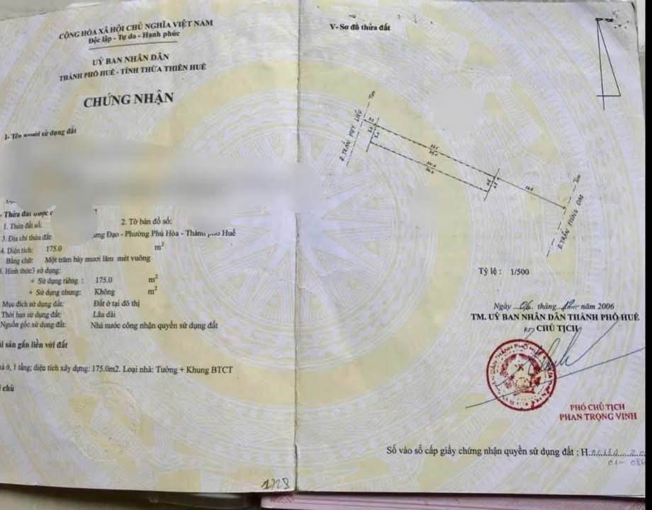 Bán Căn nhà 3 Tầng Mặt tiền Trần Hưng Đạo, Phú Xuân, Huế - Đầu tư sinh lời ngay!