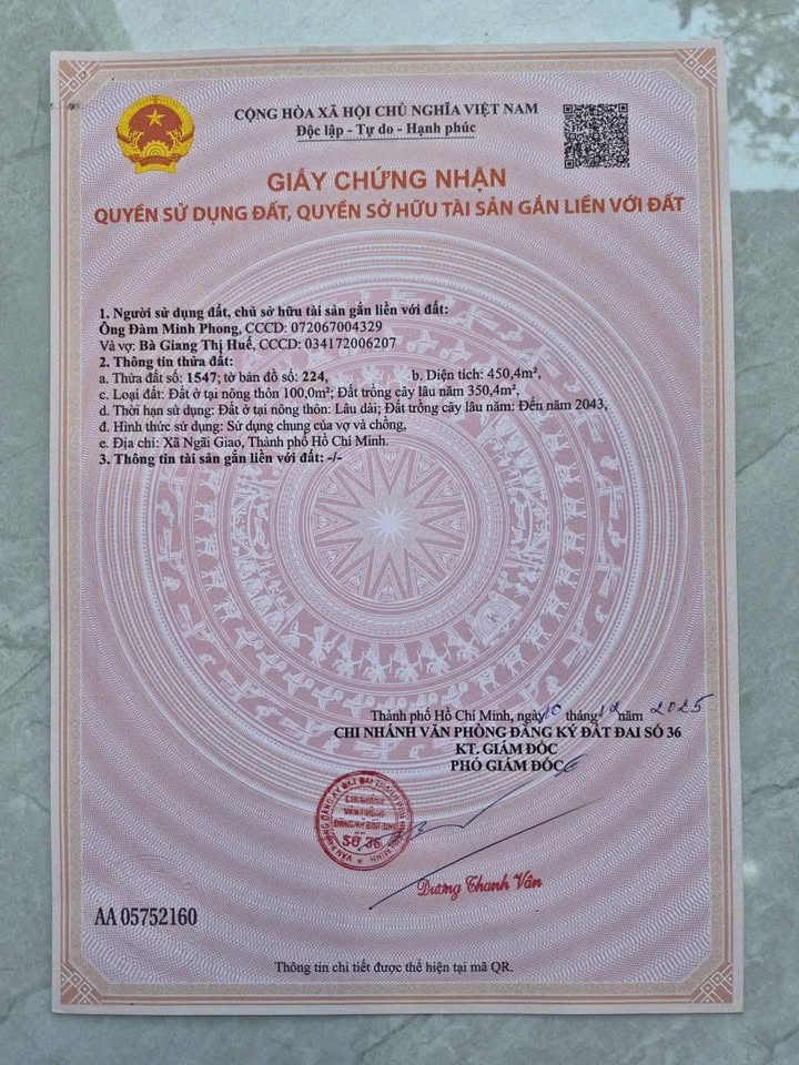 Đất nền Suối Nghệ, Châu Đức 400m² giá 1.75 tỷ - Chính chủ bán gấp!