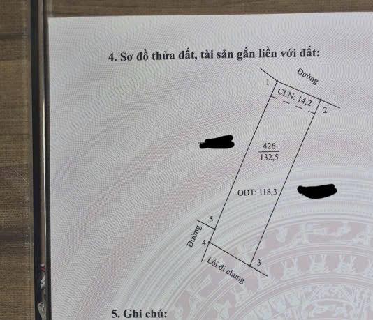 Đất thổ cư phường Hoa Lư, Ninh Bình 118,3m² giá 4 tỷ - Đầu tư sinh lời bền vững!