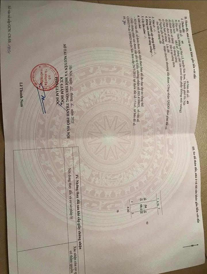 Đất nền Phù Lỗ, Sóc Sơn 68m² - Chính chủ cần bán gấp!