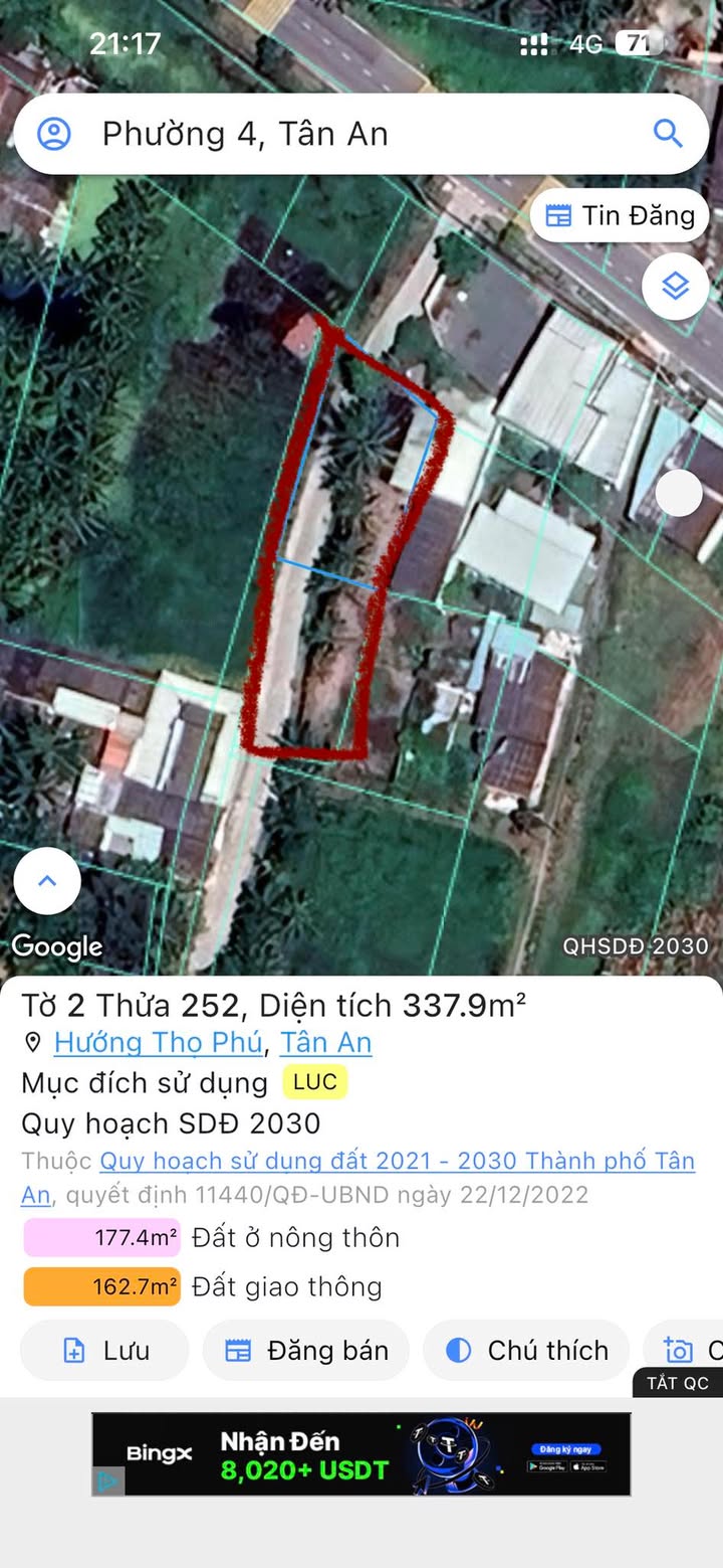 Đất nền Hướng Thọ Phú Tân An 628m² giá 2 tỷ - Bán gấp trong vài ngày!