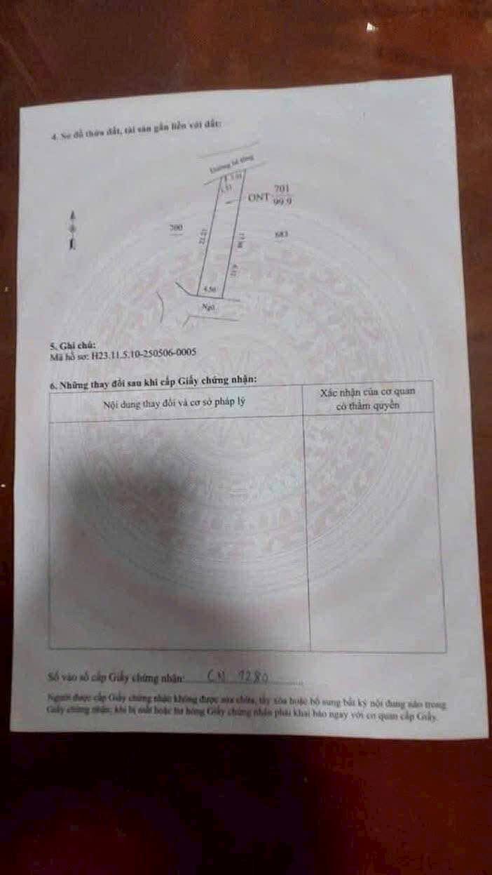 Đất nền Vạn Tải, Hồng Phong, Nam Sách 100m² giá 1 tỷ - Đường rộng ô tô tránh nhau!