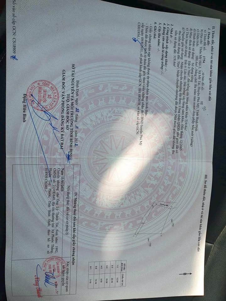 Đất thổ cư 70m² thôn Mỹ Hội 2, xã Mỹ Tài, huyện Phù Mỹ 389m² giá 175 triệu - Đầu tư thông minh!