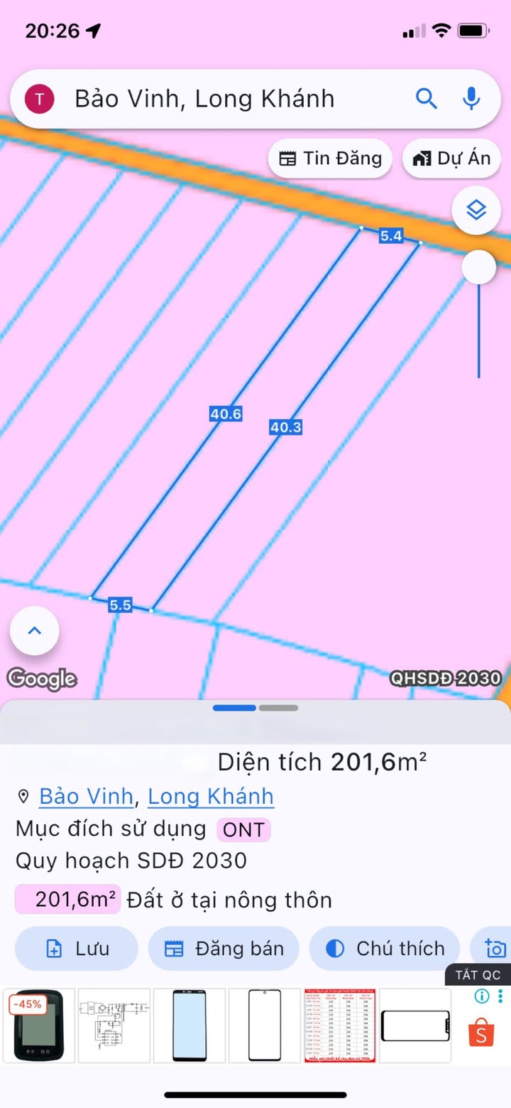 Đất nền Bảo Vinh, Long Khánh 221.4m² giá 980 triệu - Đầu tư sinh lời ngay!