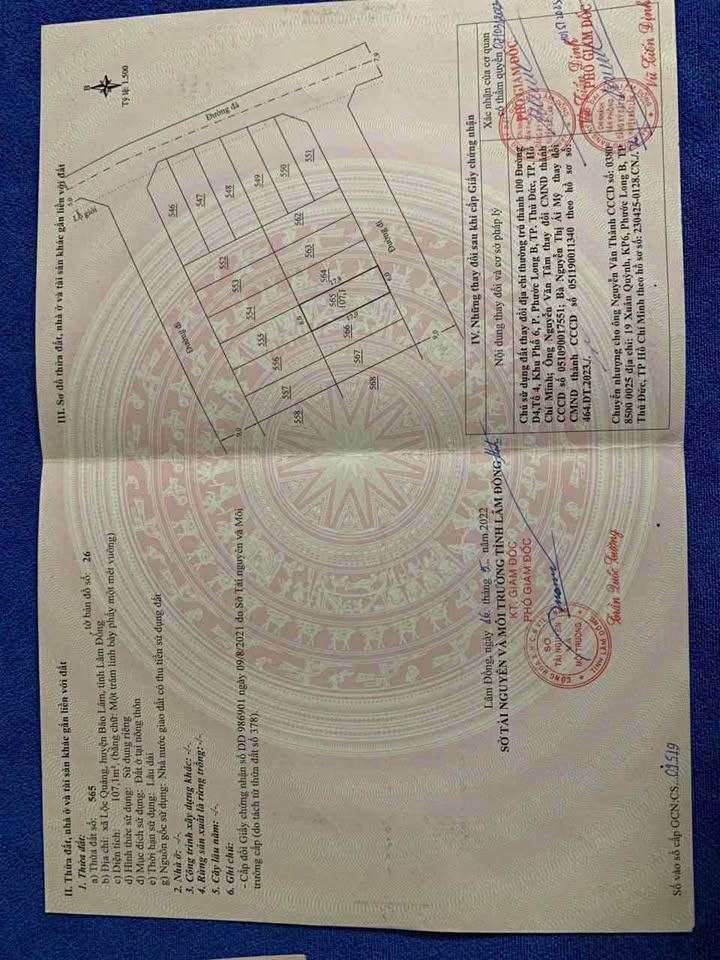 Đất thổ cư Lộc Quảng, Bảo Lâm 107m² giá 850 triệu - Cơ hội đầu tư tuyệt vời!