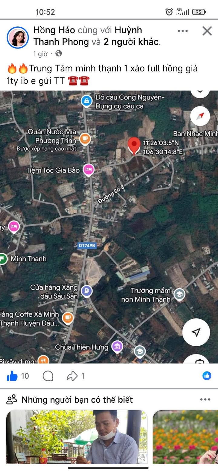 Đất nền Minh Thạnh, Dầu Tiếng 1000m² giá 900 triệu - Sổ hồng riêng chính chủ!