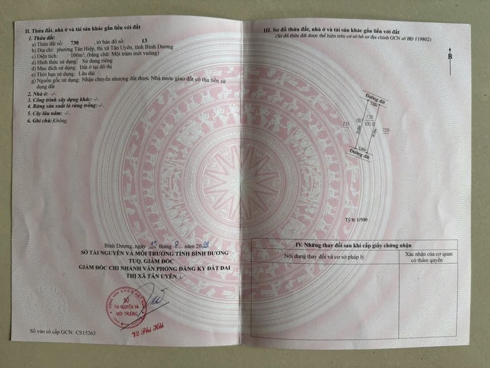 Đất thổ cư Tân Hiệp, Tân Uyên 100m² giá 1.7 tỷ - Đầu tư sinh lời ngay!