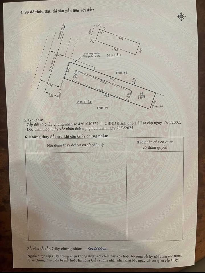 Đất liên kế mặt tiền Phương Xuân Hương Đà Lạt 186m² giá 13.5 tỷ - Cơ hội đầu tư hấp dẫn!