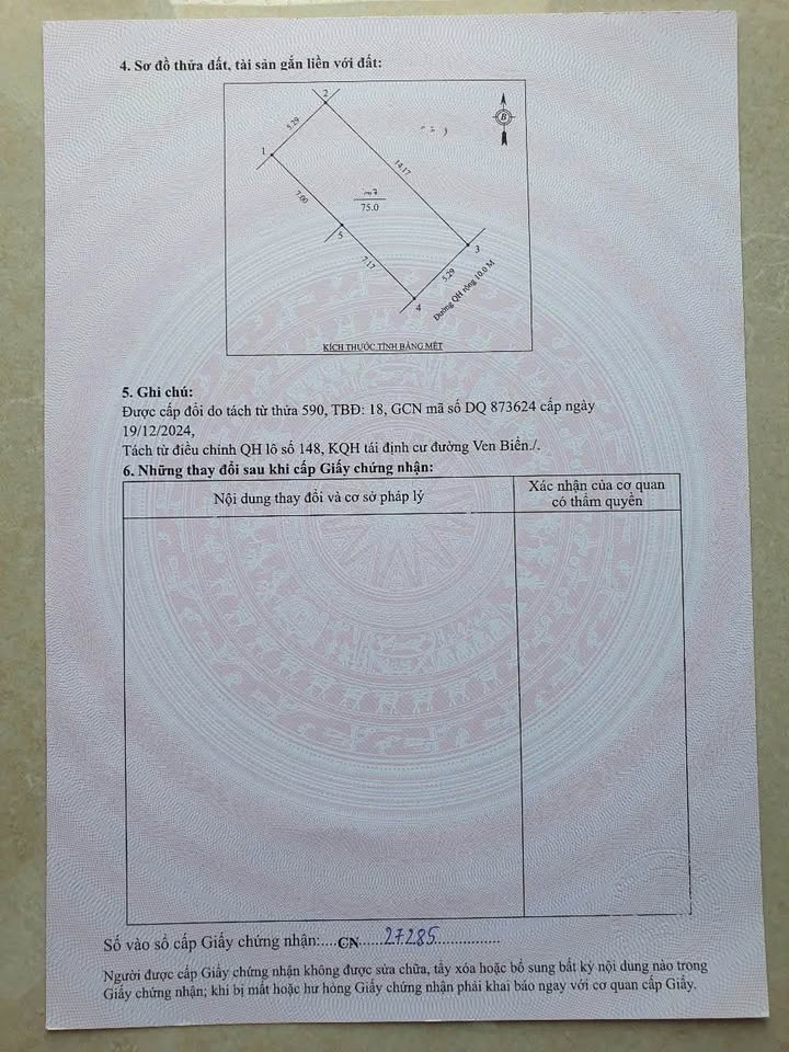 Đất Tái Định Cư Nghi Hòa 75m² giá 1.85 tỷ - Vị trí trung tâm cực đẹp!