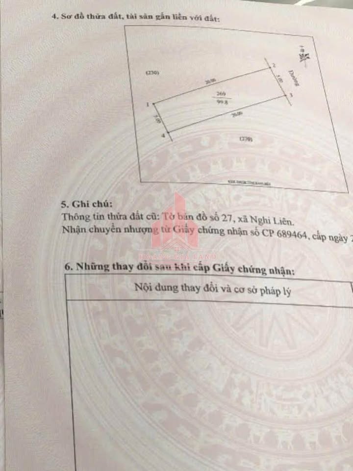 Đất nền Khối Phúc Hậu, xã Nghi Liên 99m² giá 2 tỷ - Cơ hội đầu tư tuyệt vời!