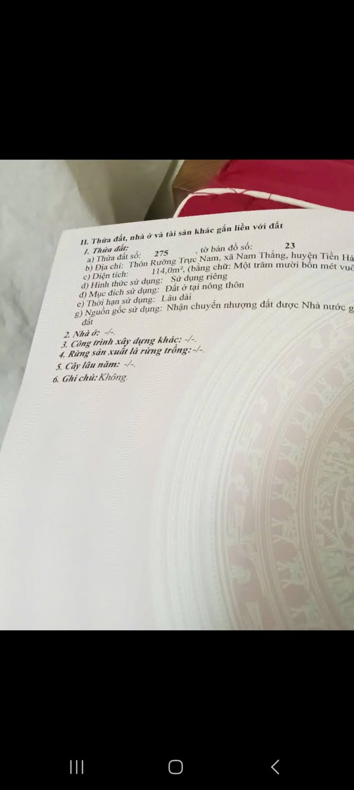 Đất lô góc 114m² tại thôn Rưỡng, xã Nam Thắng, Tiền Hải - Cơ hội đầu tư tuyệt vời!