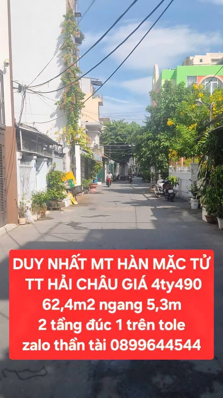 Nhà mặt tiền Hàn Mặc Tử, Hải Châu 62.4m² giá 4.49 tỷ - Cơ hội đầu tư tuyệt vời!
