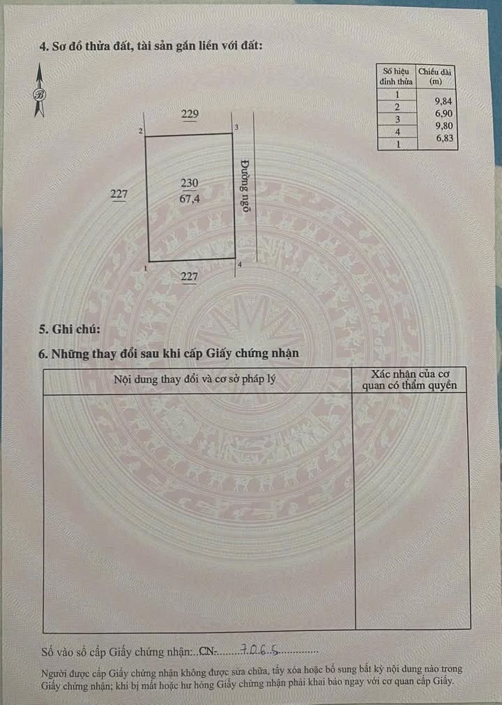 Nhà cấp 4 ngõ 582 Bà Triệu 67m² giá 1.2 tỷ - Ô tô vào tận nơi!