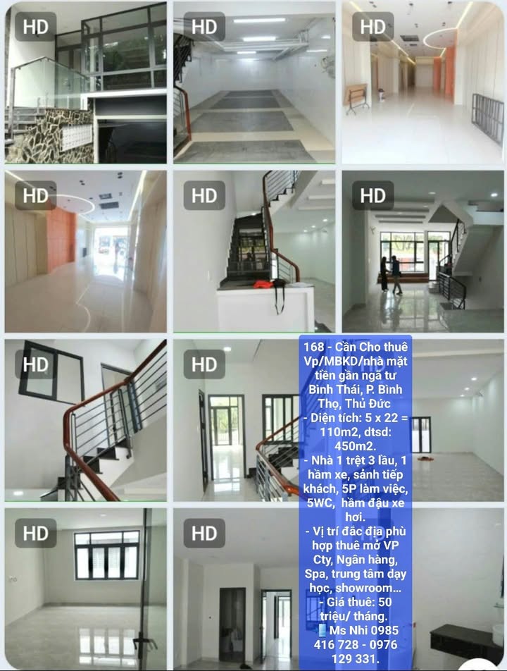 Nhà mặt tiền cho thuê tại Bình Thọ, Thủ Đức 110m² giá 50 triệu - Vị trí đắc địa cho kinh doanh!