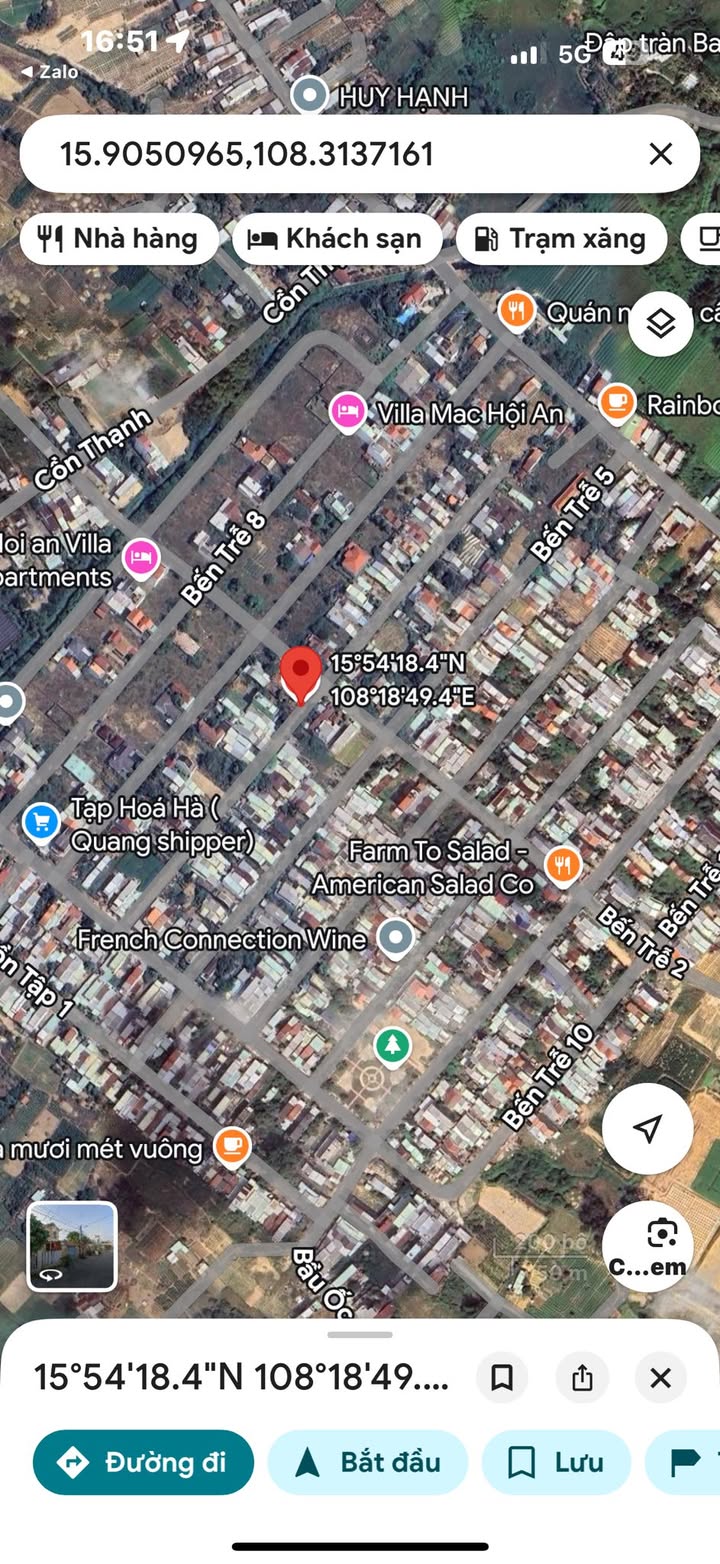 Đất nền Cẩm Hà Hội An 125m² giá 2.4 tỷ - Sổ hồng chính chủ, hướng Đông Nam!