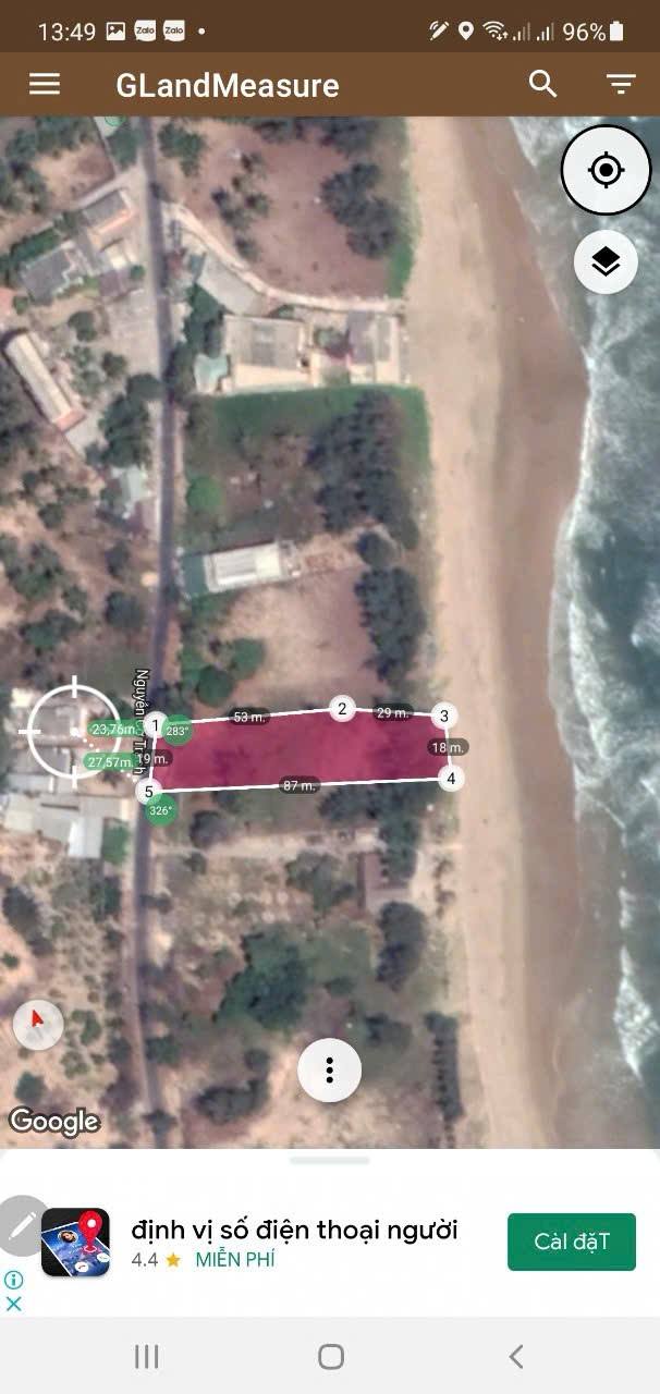 Đất mặt tiền Nguyễn Cơ Thạch, Mũi Né, 1384m² - Giá chỉ 14 triệu/m²!