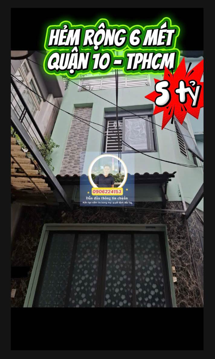 Nhà phố Hòa Hưng, Quận 10, 36m² giá 5 tỷ - Nhà mới, vào ở ngay!