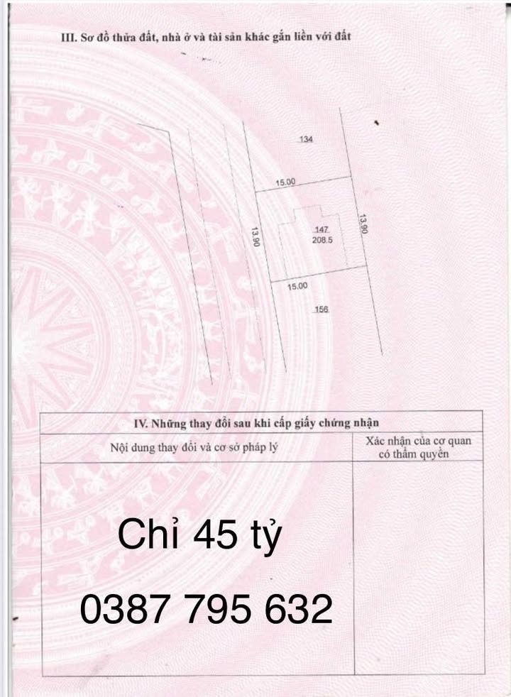 Biệt thự 3 tầng La Khê, Hà Đông 208.5m² giá 45 tỷ - Vị trí vàng, cơ hội đầu tư!