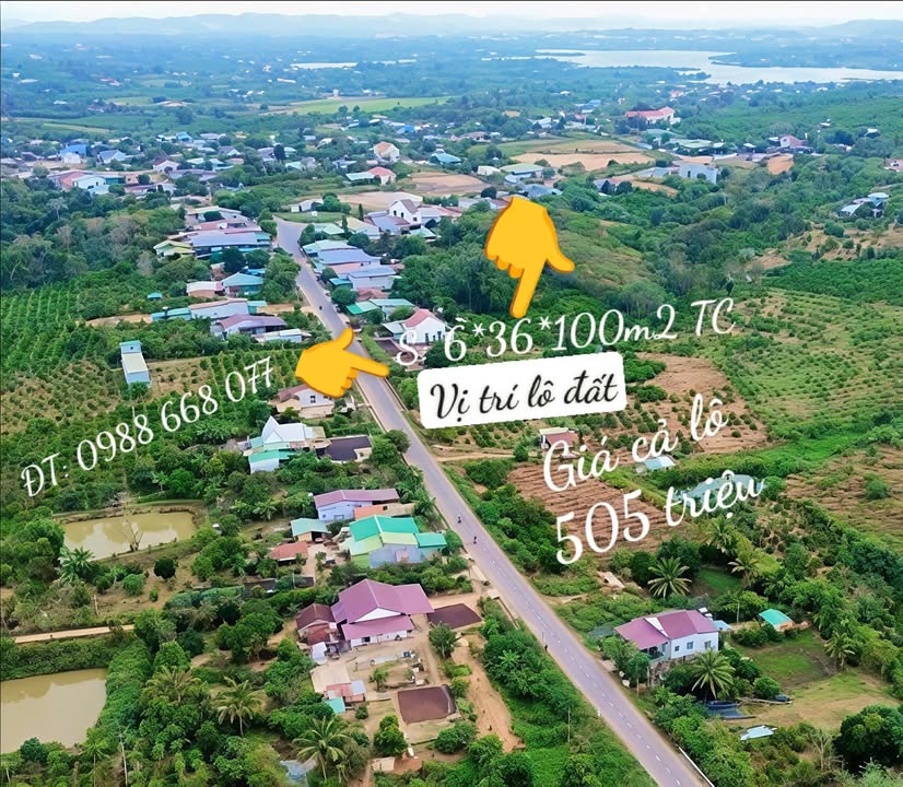 Đất thổ cư Đắk Mâm 100m² giá 505 triệu - Cơ hội đầu tư tuyệt vời!