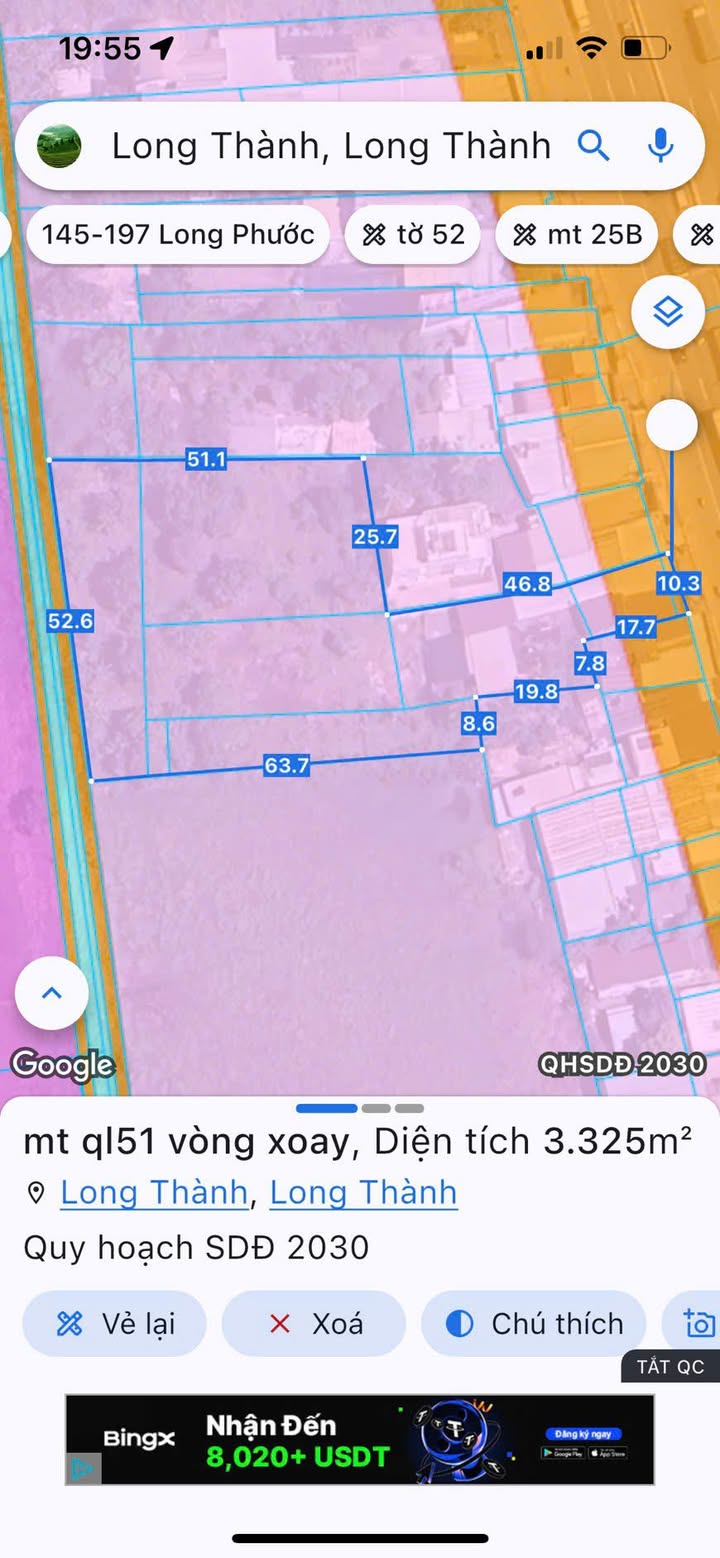 Đất nền mặt tiền Quốc lộ 51, Long Thành, 3000m² - Cơ hội đầu tư không thể bỏ lỡ!