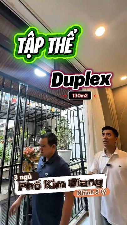 Căn hộ Duplex Kim Giang 130m² giá 5 tỷ - Nhà đẹp, lô góc hiếm có!